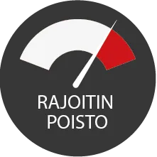 Voimme tarvittaessa nostaa kierrosluvun rajoitinta mahdollistaen laajemman kierroslukualueen suorituskyvyn kannalta. Tämä on saatavilla sekä bensiini- että dieselmoottoreissa.